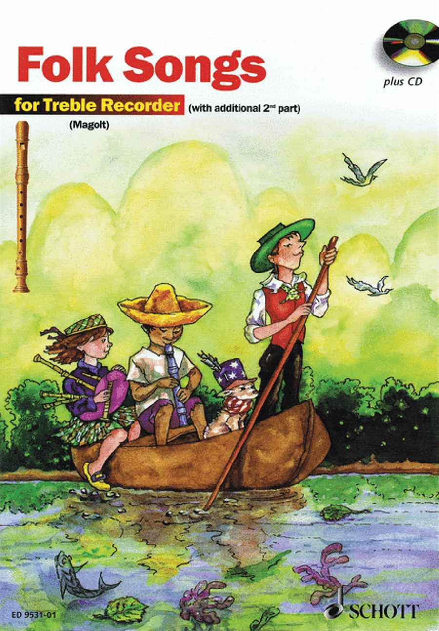 The Most Beautiful Folk Songs Woodwind Duet scores gallery preview page 1