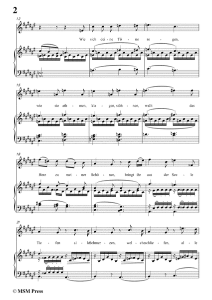 Schubert-Sprache der Liebe,Op.115 No.3,in F sharp Major,for Voice&Piano image number null