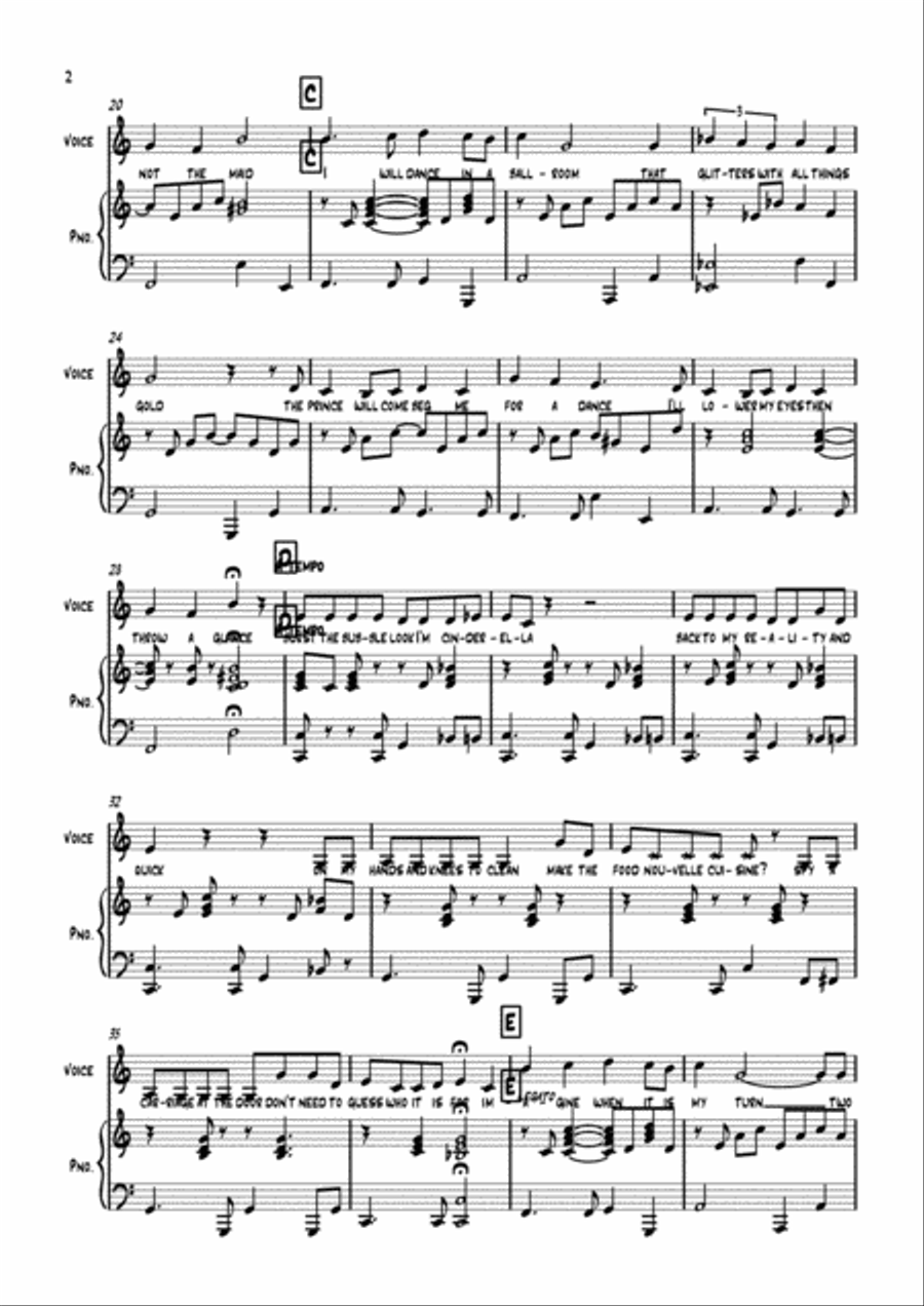 Cinderella Alto Voice scores gallery preview page 2