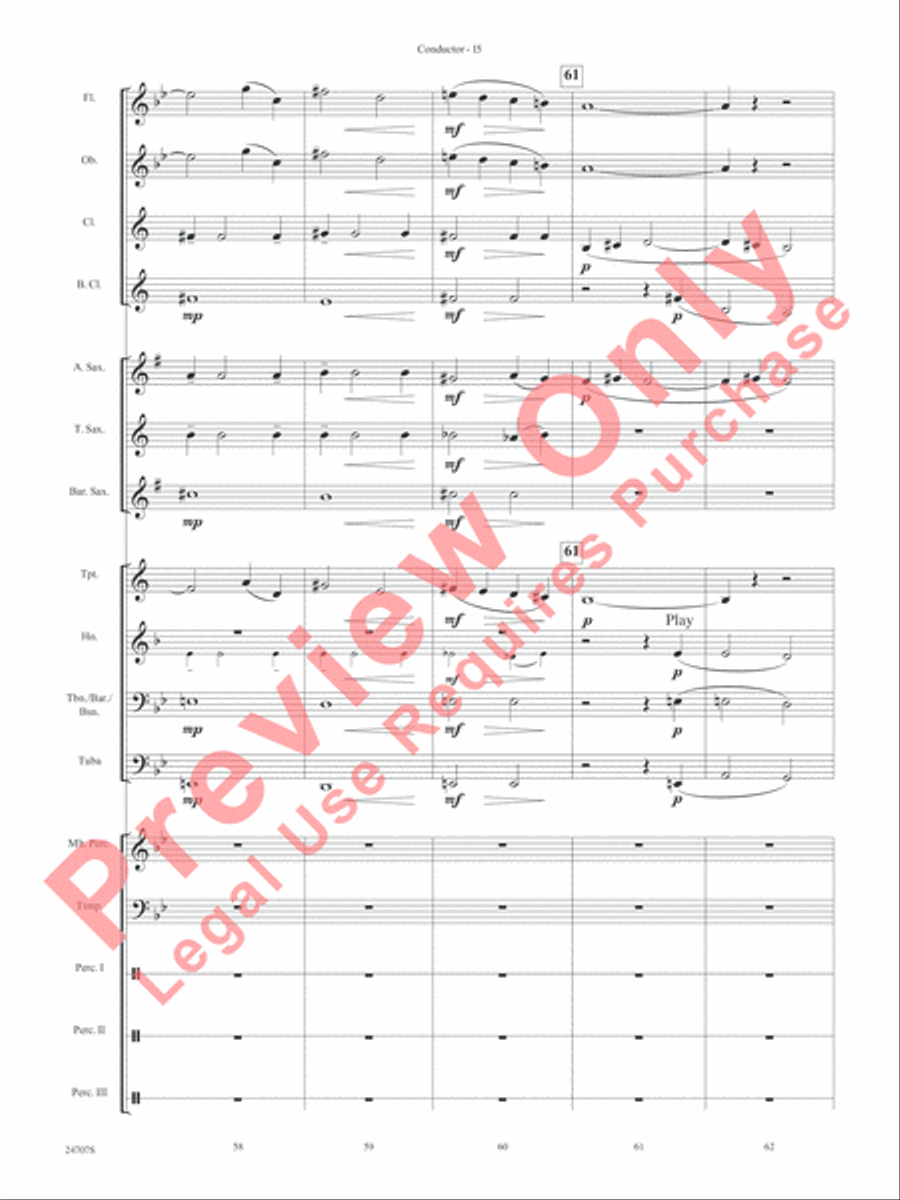Hooroosh! Concert Band scores gallery preview page 17