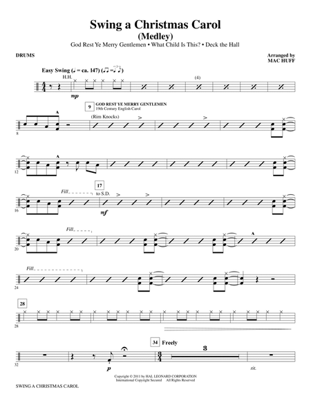 Swing A Christmas Carol (Medley) - Drums