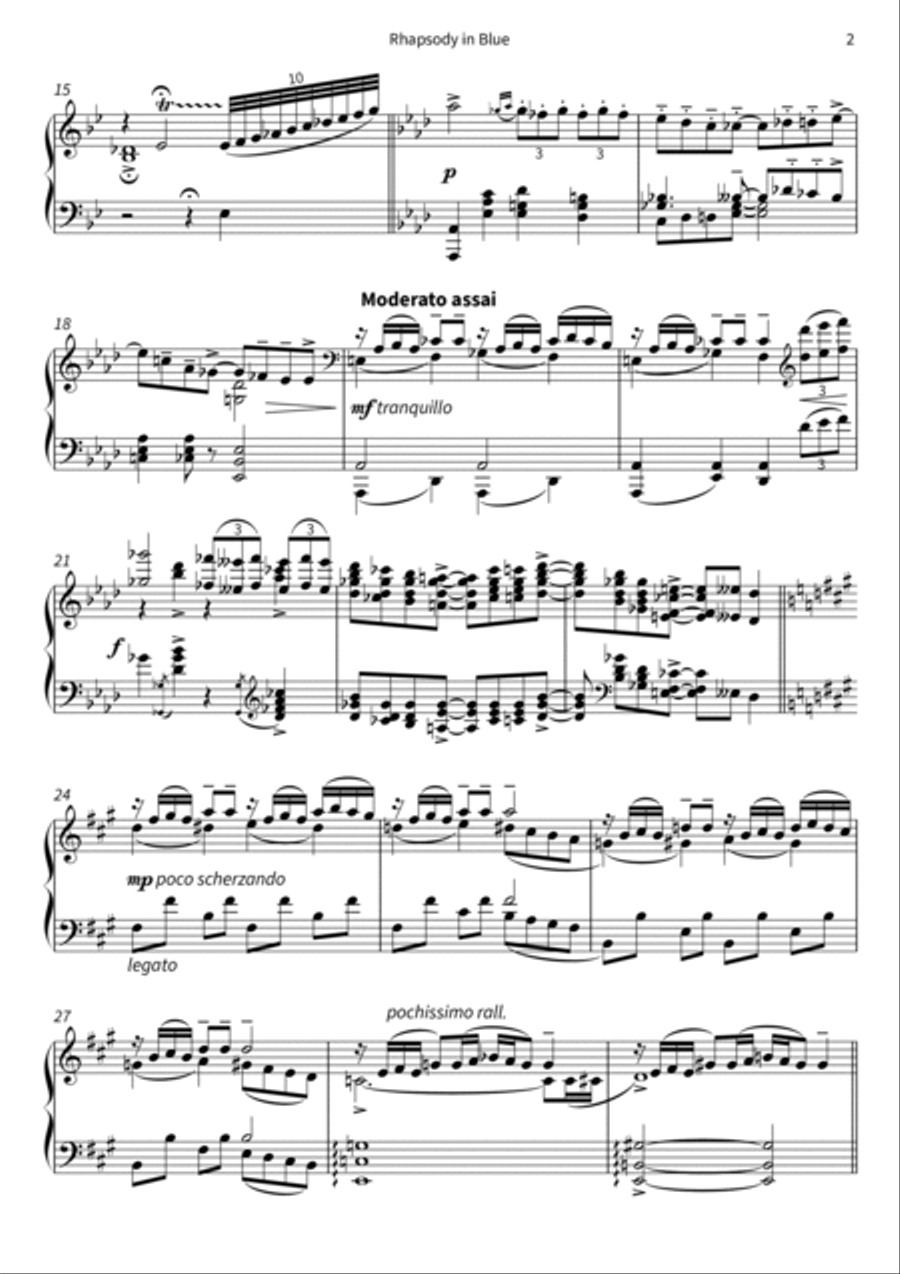 Rhapsody in Blue Rhapsody in Blue Piano scores gallery preview page 4