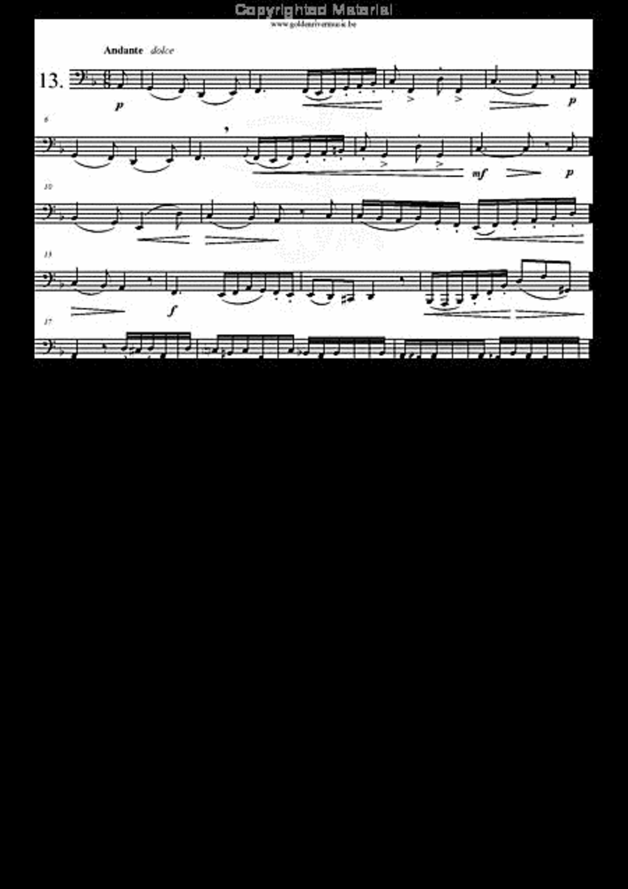 22 Etudes Melodiques Tuba scores gallery preview page 14