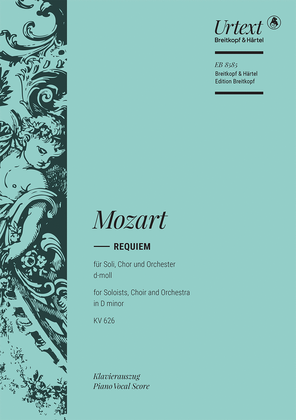 Book cover for Requiem in D minor K. 626