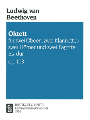 Book cover for Octet in Eb major Op. 103