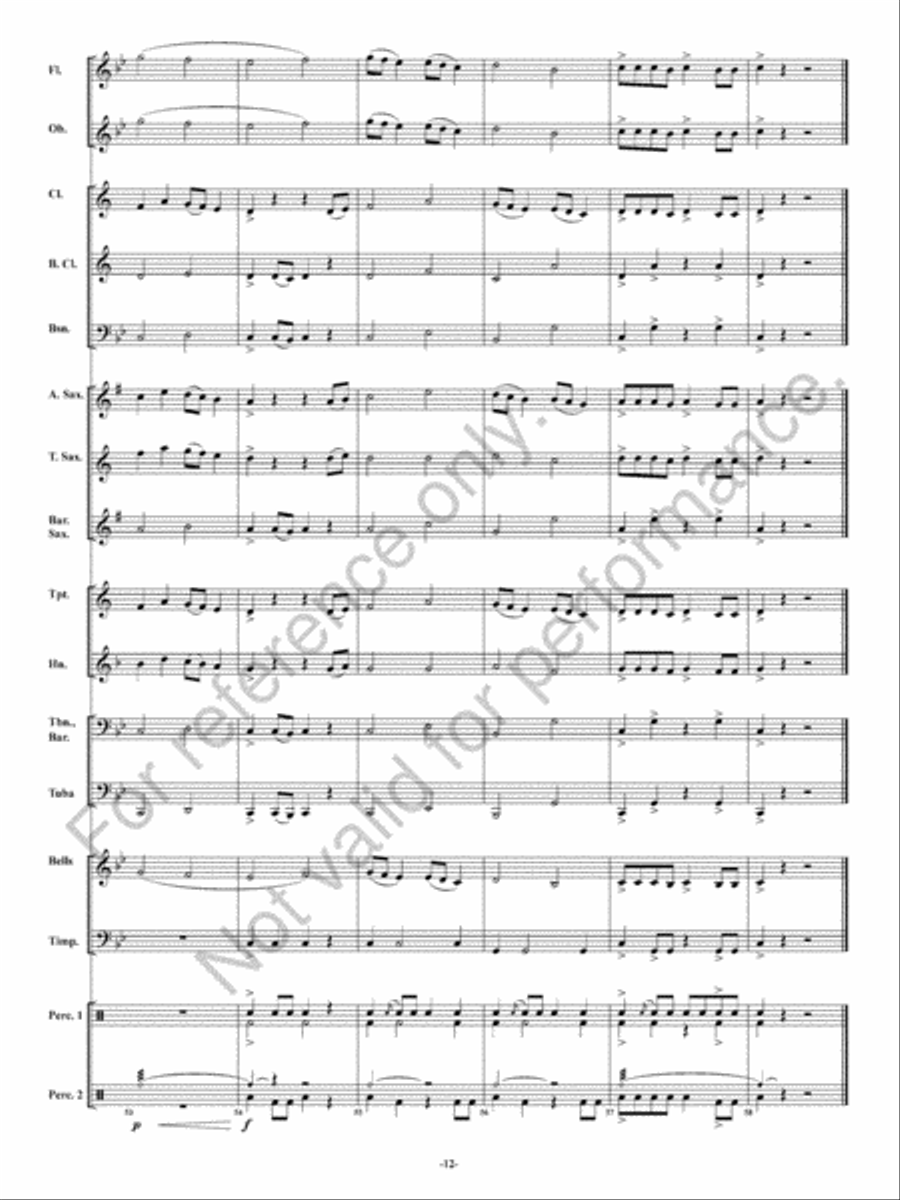 Rising Waters Concert Band scores gallery preview page 13