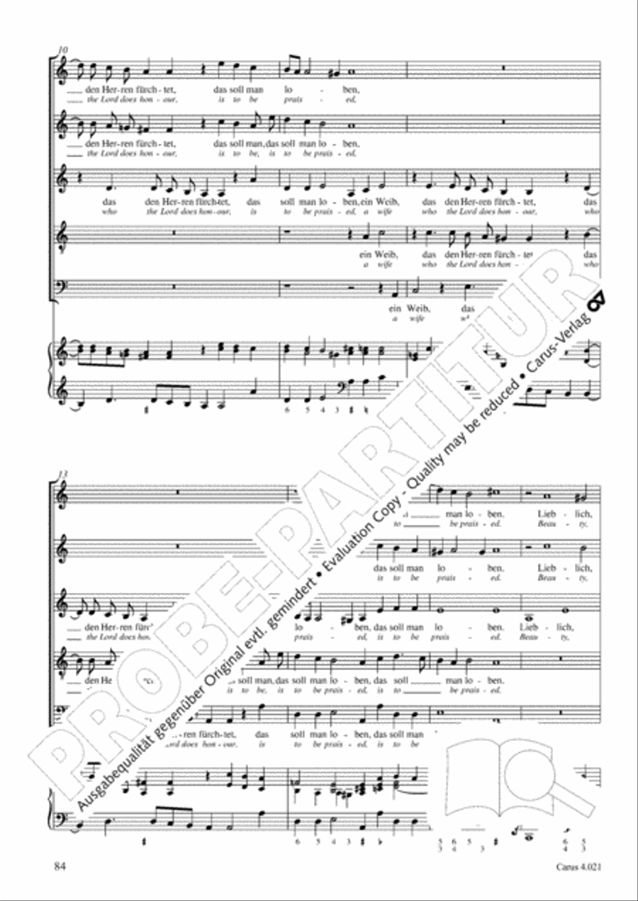 Schein: Israelsbrunnlein. Fontana d'Israel. Complete edition Choir scores gallery preview page 91