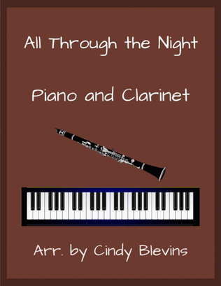 Book cover for All Through the Night, for Piano and Clarinet