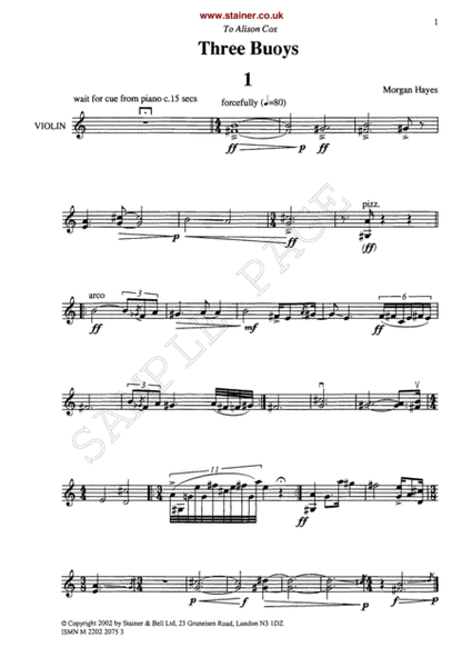 Three Buoys for Violin, Viola and Piano