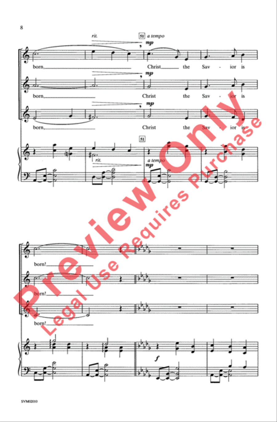 Silent Night - SSA SSA scores gallery preview page 8
