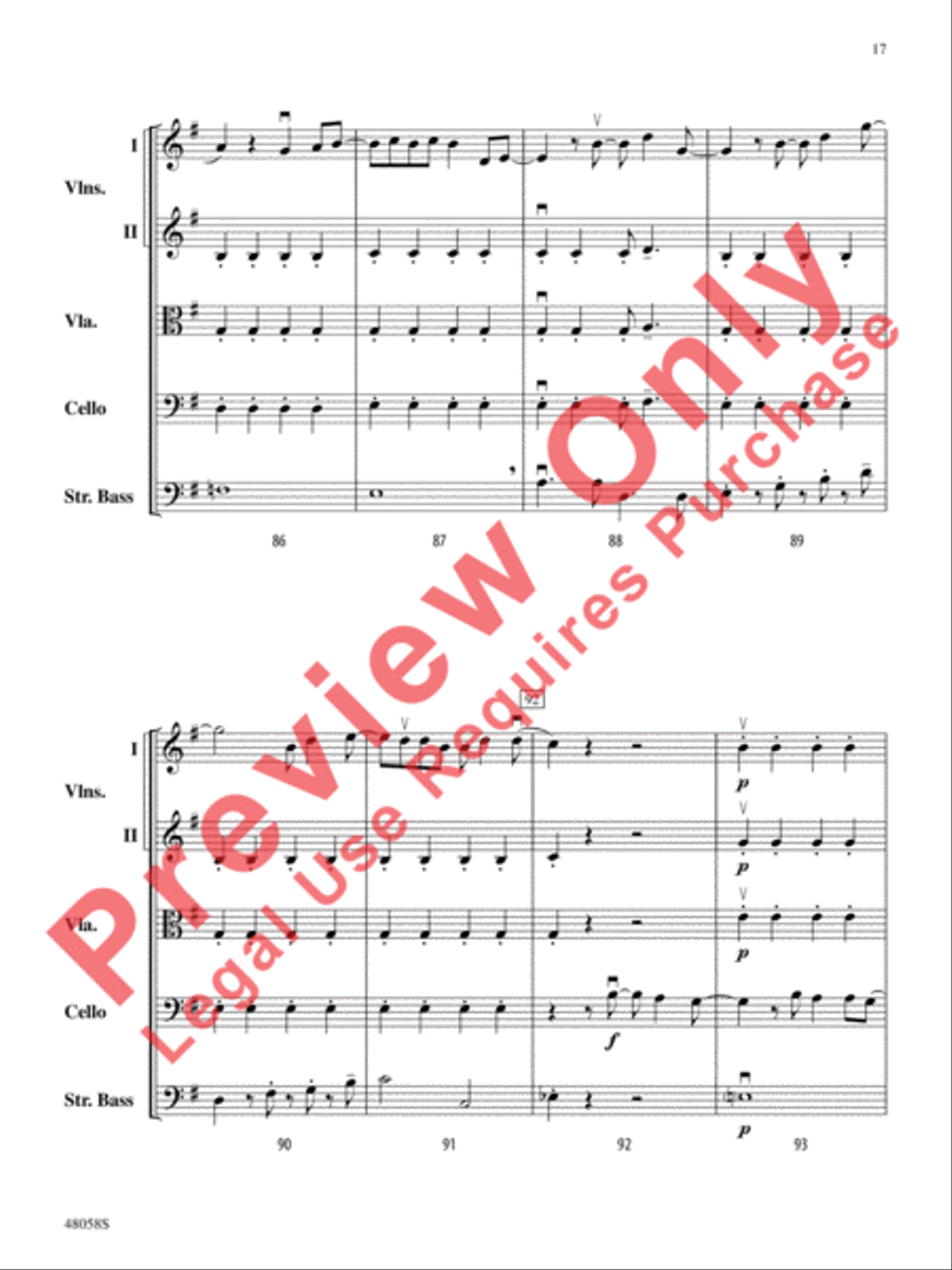 Selections from Hamilton String Orchestra scores gallery preview page 18