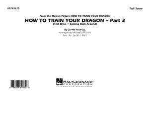 Book cover for How To Train Your Dragon Part 3 - Conductor Score (Full Score)
