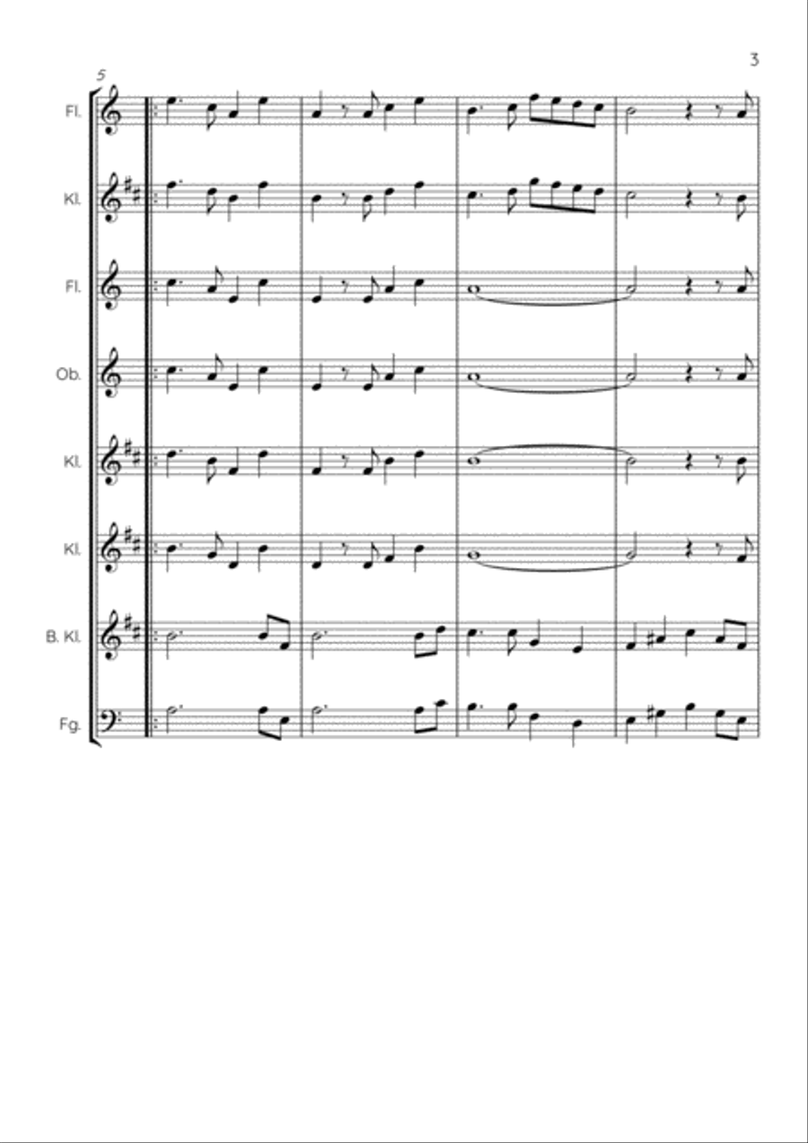 Because Woodwind Quartet scores gallery preview page 3