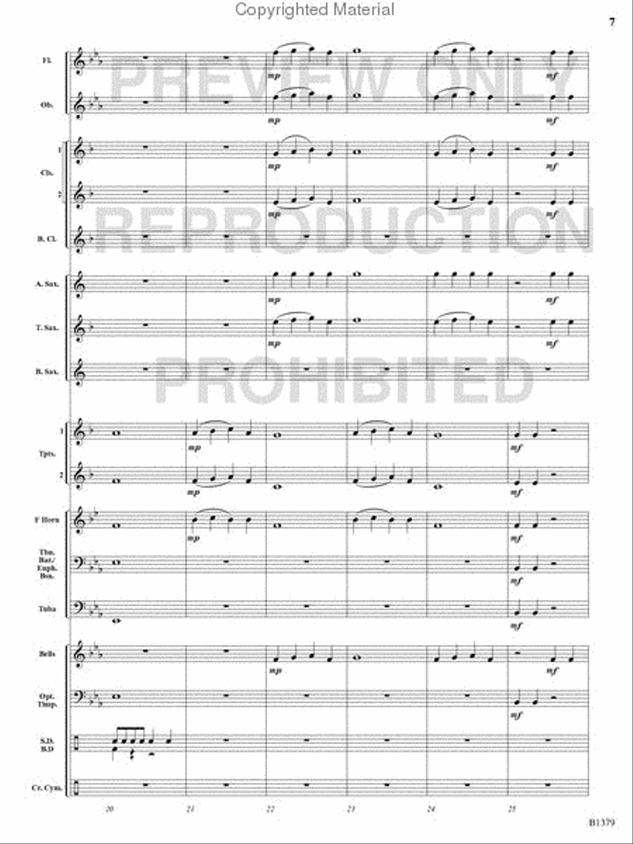 The Spacious Firmament on High Concert Band scores gallery preview page 6