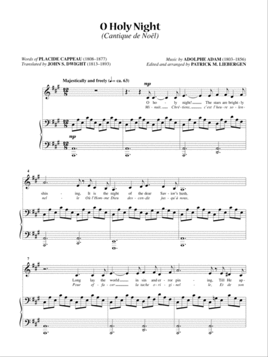 O Holy Night (Cantique De Noel) [Low Voice] Low Voice scores gallery preview page 1