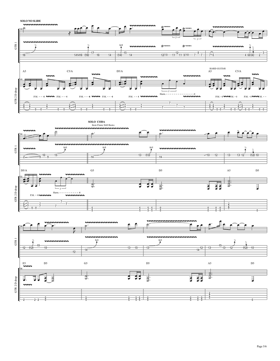 SLED 10 GODINI - FSB Cover by SLAVE FULL SCORE + TAB След 10 години - ФСБ Кавър партитура/таблатура: Acoustic Guitar scores gallery preview page 6