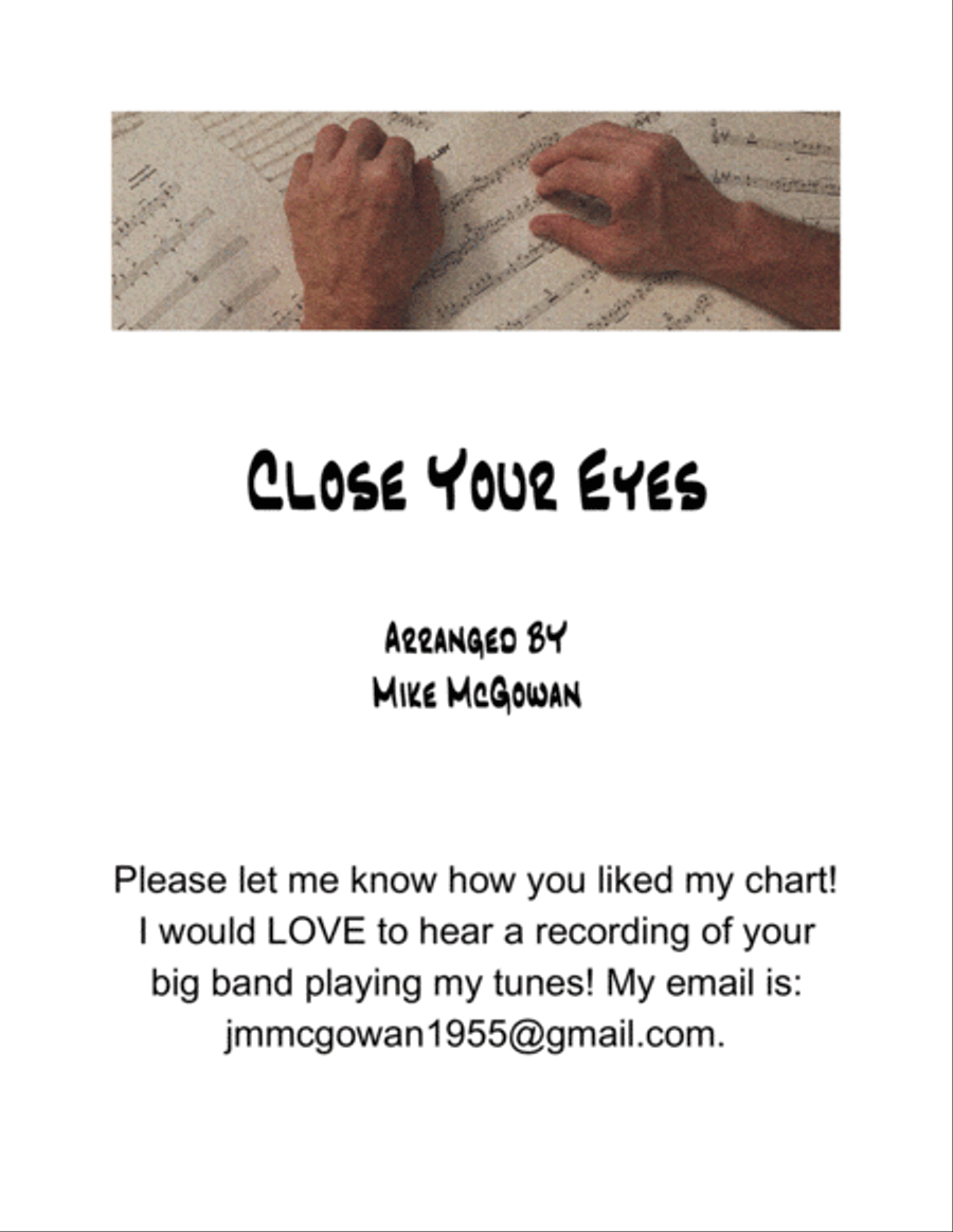 Close Your Eyes Jazz Ensemble scores gallery preview page 1