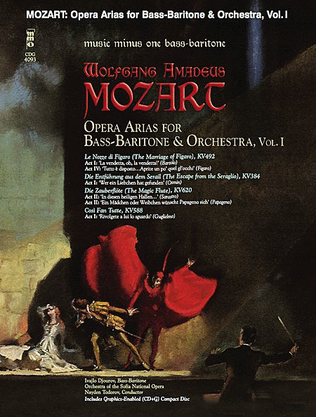 Book cover for Mozart Opera Arias for Bass Baritone and Orchestra - Vol. I