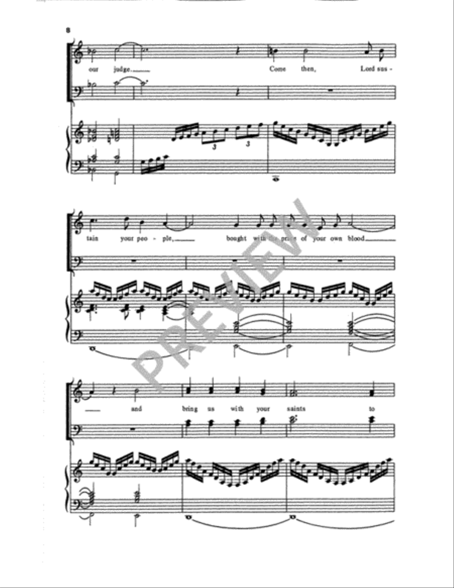 Te Deum 4-Part scores gallery preview page 9