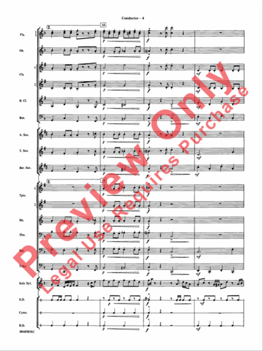 Fiddle-Faddle Concert Band scores gallery preview page 7