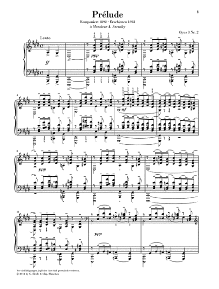 Prélude in C-sharp minor, Op. 3, No. 2