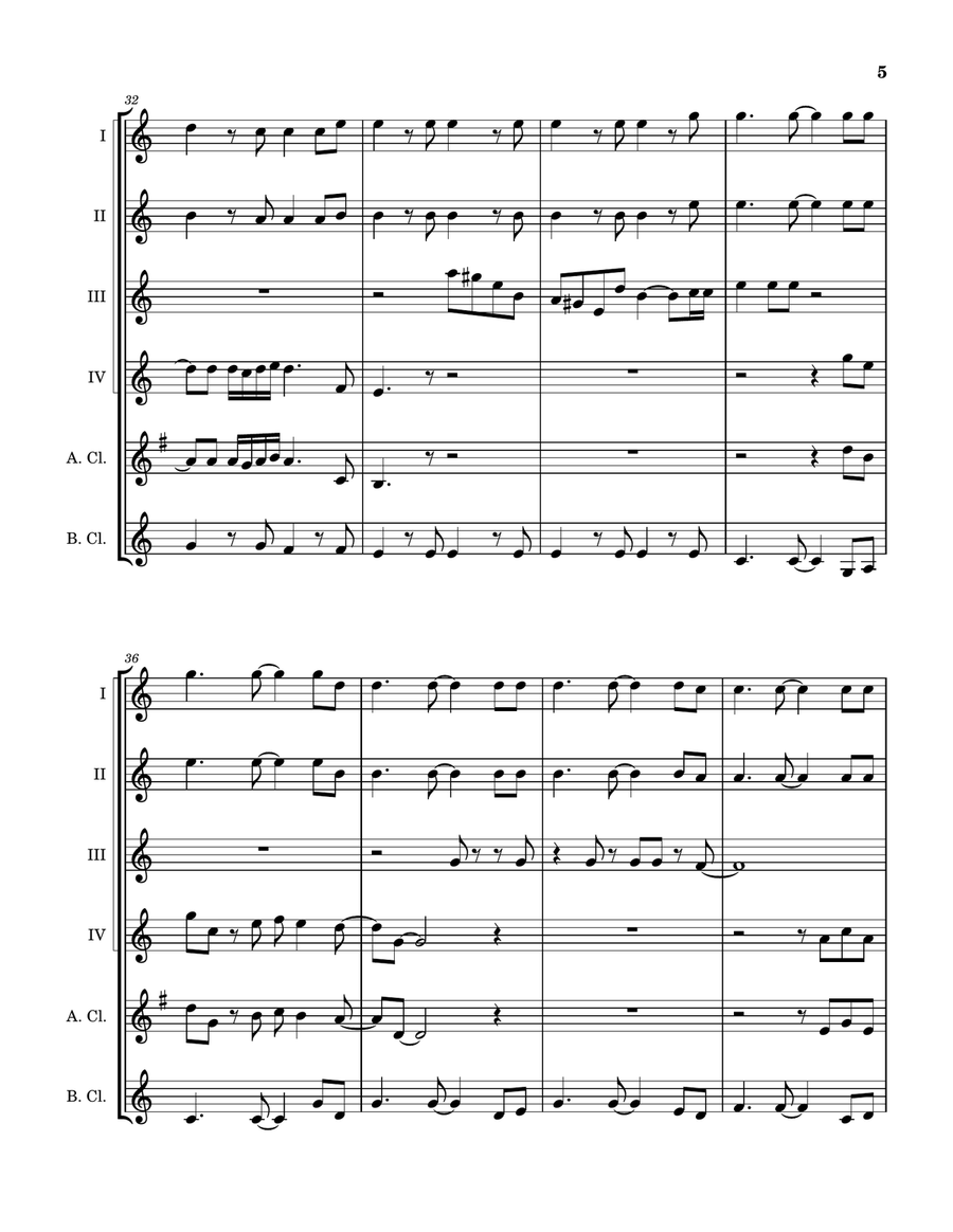 Sultans Of Swing Clarinet Quintet scores gallery preview page 6