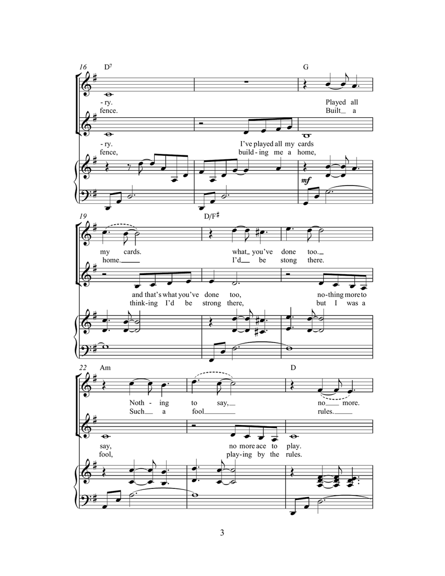 The Winner Takes It All (arr. Rick Hein) 2-Part scores gallery preview page 3