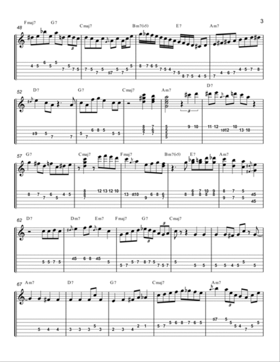 Isn't She Lovely Electric Guitar scores gallery preview page 3
