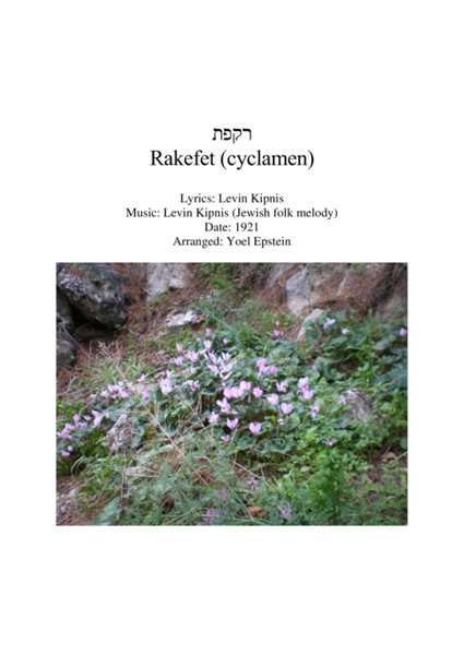 Rakefet - Israeli children's song for string quartet image number null