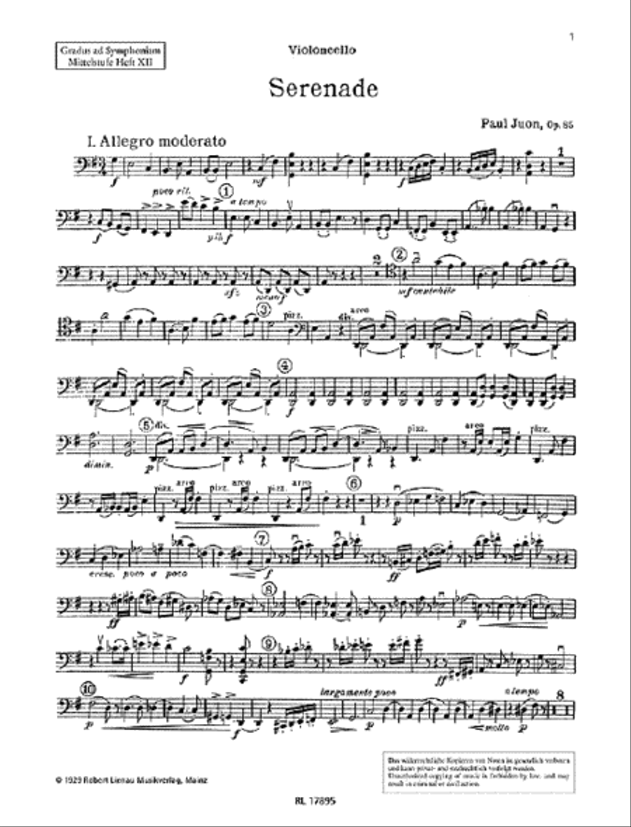 Serenade Part scores gallery preview page 1