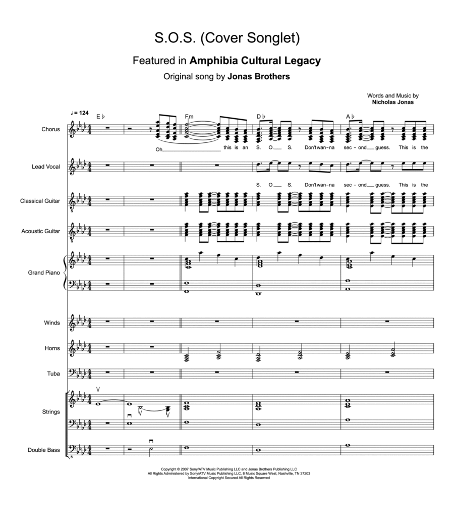 S.o.s. Large Ensemble scores gallery preview page 1