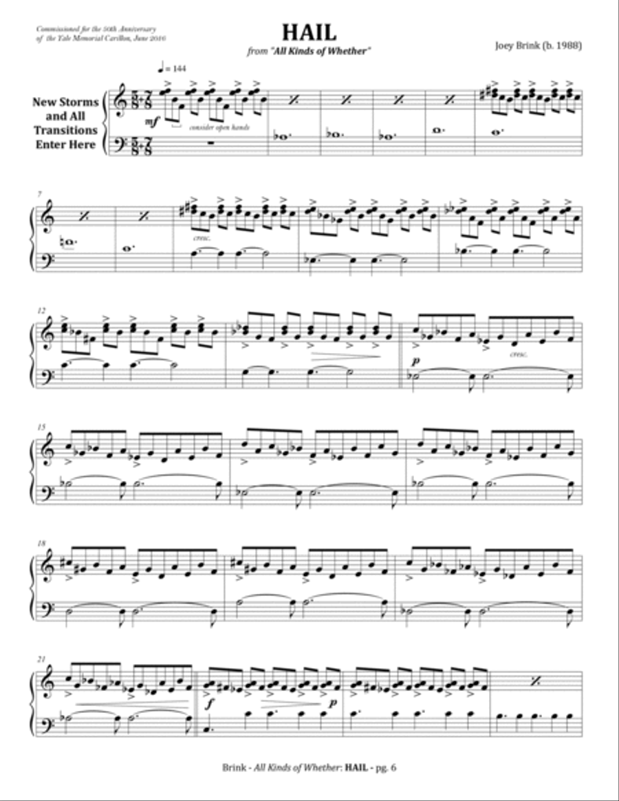 All Kinds of Whether (suite for carillon)