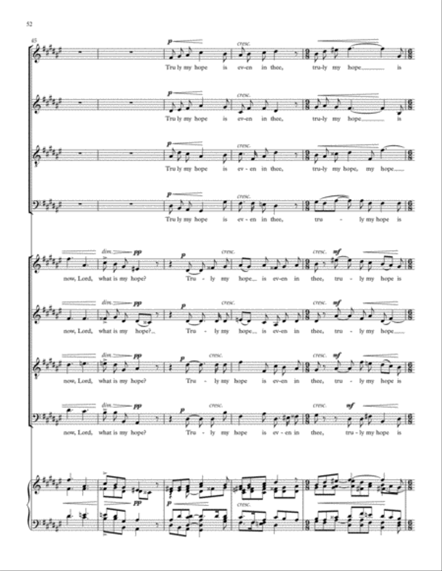 Songs of Farewell Divisi scores gallery preview page 68