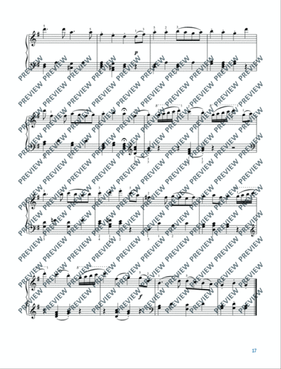 The Magic Flute Piano Solo scores gallery preview page 18