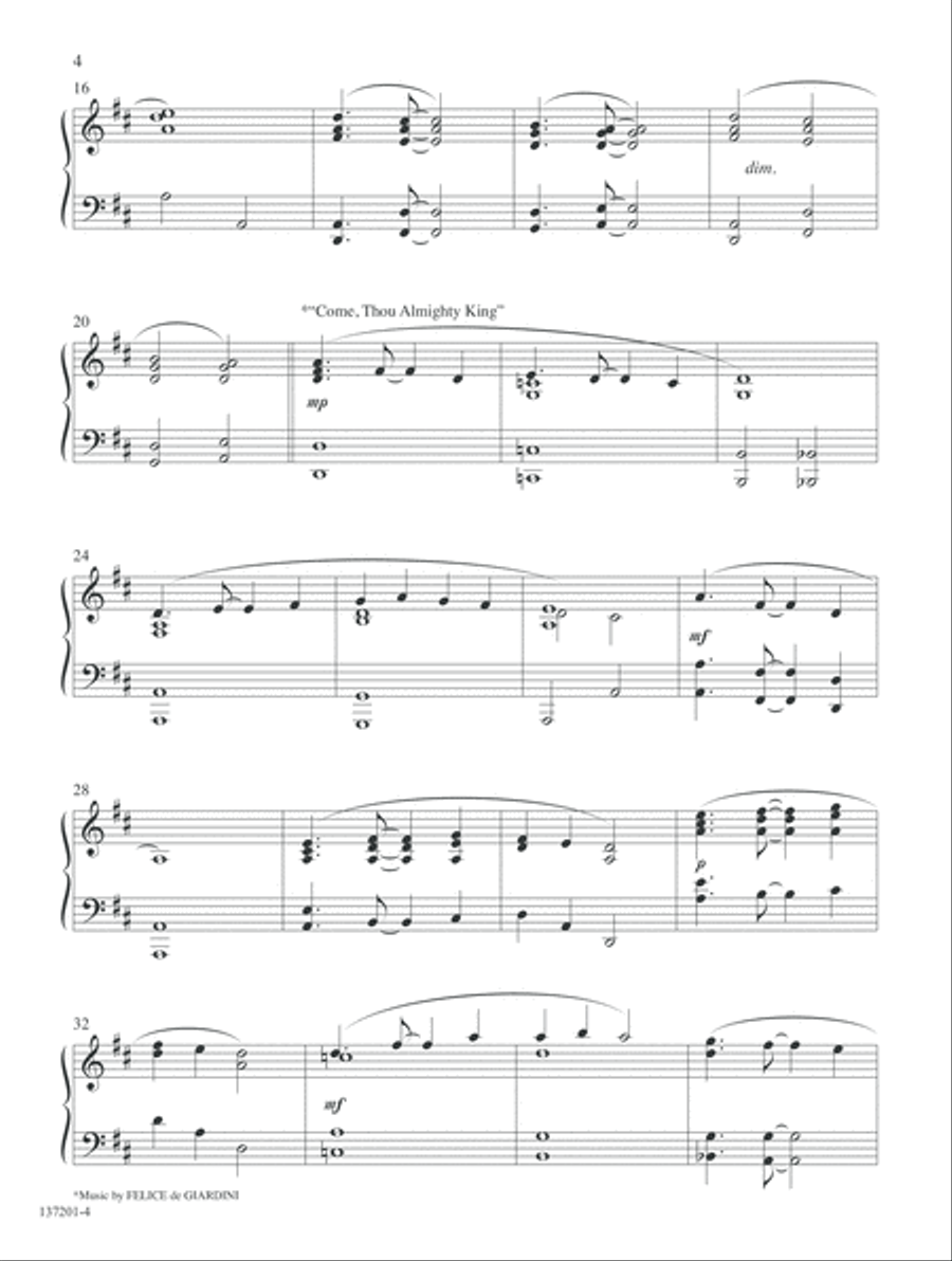 Hymn Medleys for the Church Year Piano Solo scores gallery preview page 4