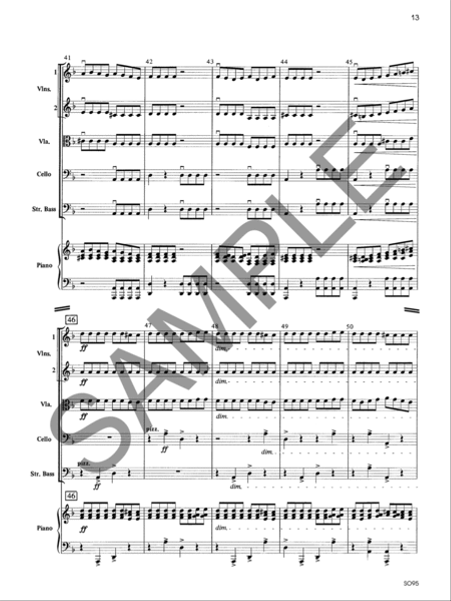 Toccatina - Score String Orchestra scores gallery preview page 13