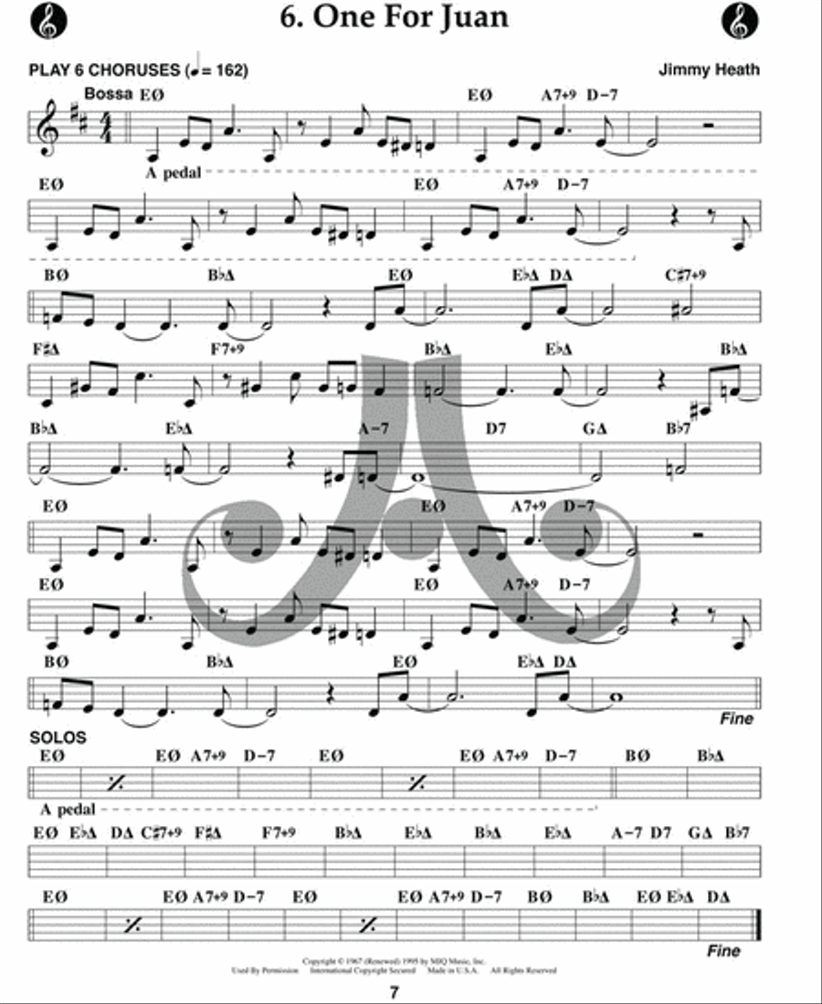 Volume 122 - Jimmy Heath Tenor Saxophone scores gallery preview page 17