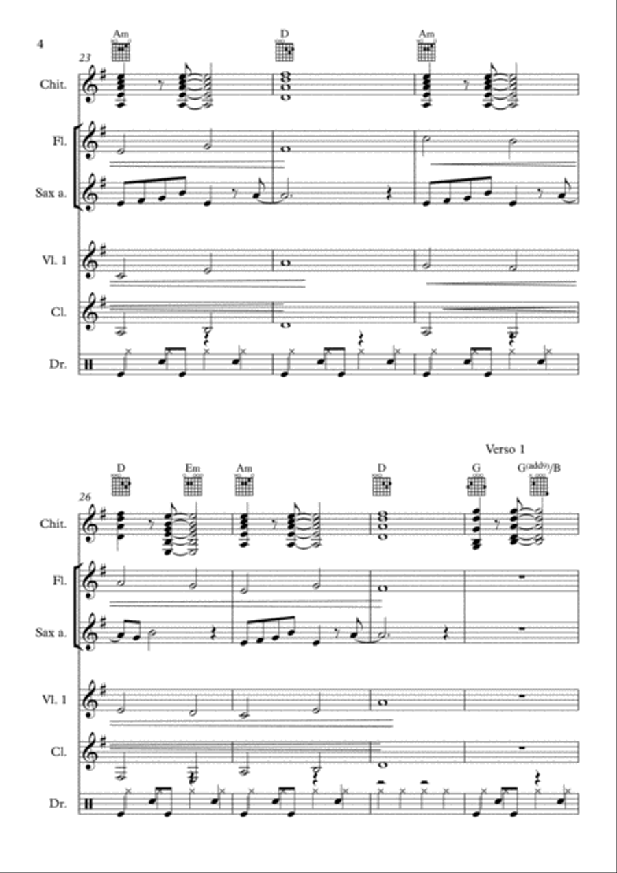 Thinking Out Loud Flute scores gallery preview page 4
