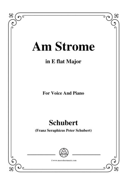 Schubert-Am Strome,Op.8 No.4,in E flat Major,for Voice&Piano image number null