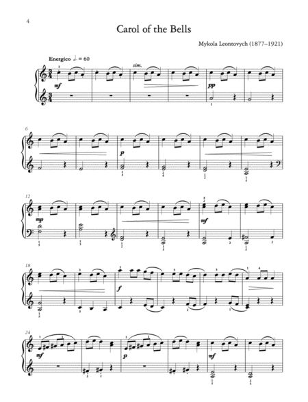 Christmas Carols for Easy Piano