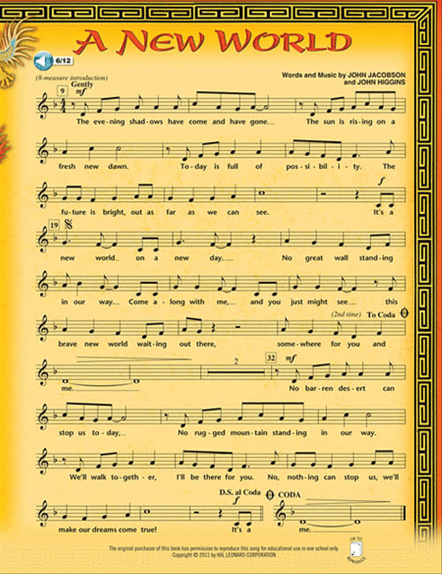 A New World Choir scores gallery preview page 6