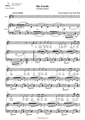 Die Forelle, Op. 32 (D. 550) (G Major)