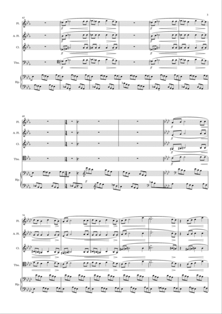 In the mists (V mlhách) Small Ensemble scores gallery preview page 3