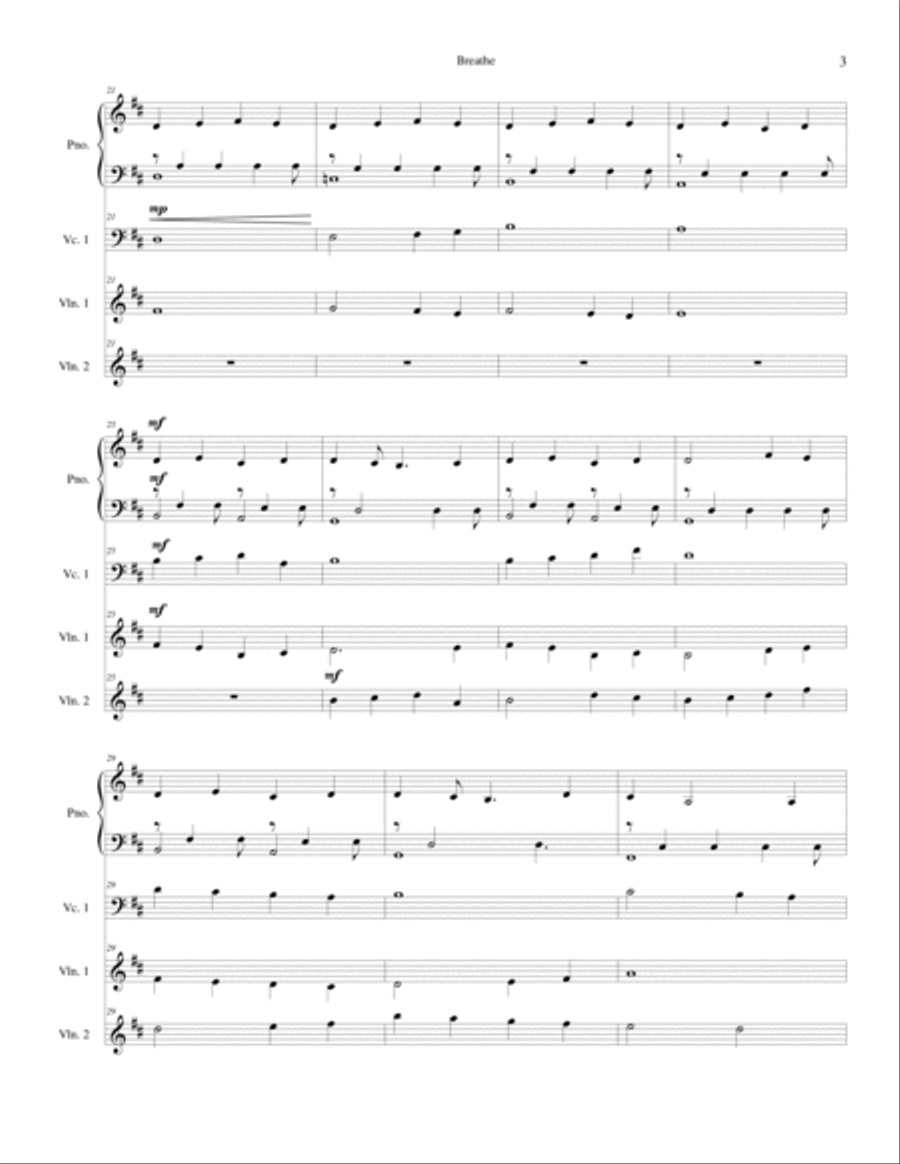 Breathe Concert Band scores gallery preview page 3