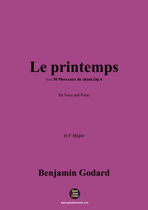 B. Godard-Le printemps,Op.4 No.7,in F Major
