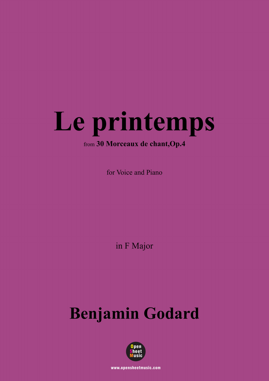 B. Godard-Le printemps,Op.4 No.7,in F Major