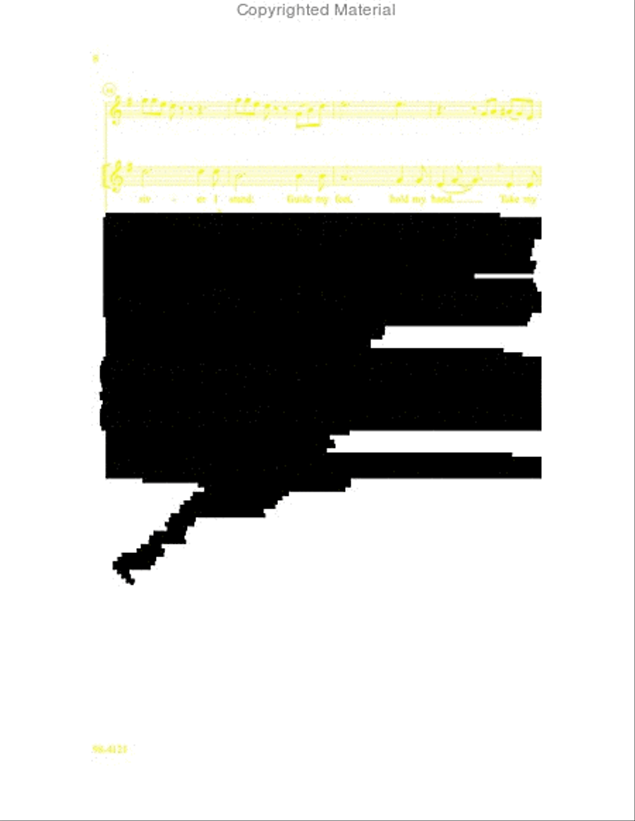 Precious Lord, Take My Hand 4-Part scores gallery preview page 8