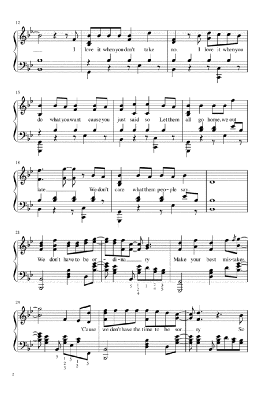 Life Of The Party Life Of The Party Piano Solo scores gallery preview page 2