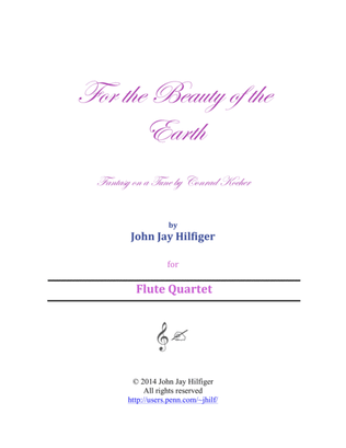 For the Beauty of the Earth: Fantasy for Flutes on a tune by Conrad Kocher