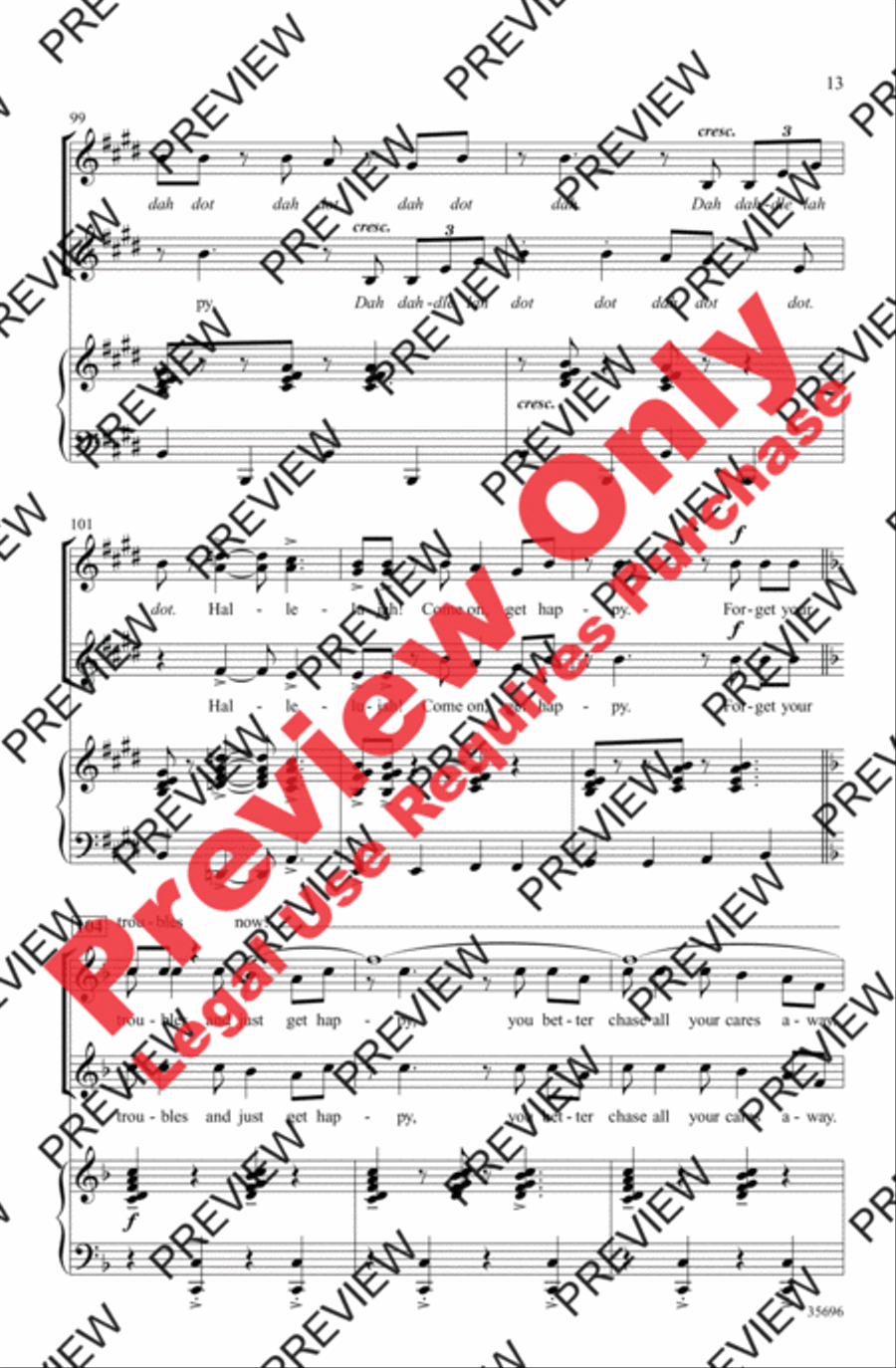 Get Happy Women's Choir scores gallery preview page 13